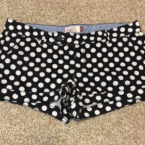 SO Black and White Polka Dot Shorts